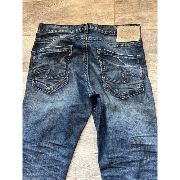 Silver Jeans Eddie mens 30 x 32 Western 30x32 Distressed Stretch Western‎ Jean - Picture 9 of 9